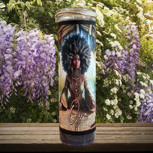 Oya Orisha Goddess Candle | For Offerings, Altars and Spiritual Rituals