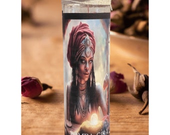 Pomba Gira Fixed Goddess Candle | Attraction, Desire, Wealth, Empowerment