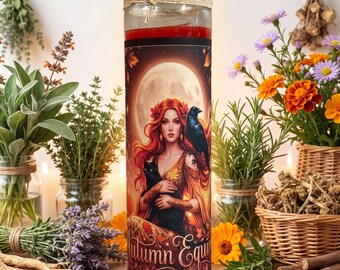 Autumn Equinox Witchcraft Candle: Spiritual Cleansing, Transformation Ritual