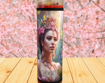 Aphrodite Goddess Candle | For Love, Passion, Romance Ritual, Magick