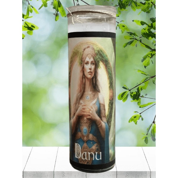 Danu Fixed Goddess Candle | For Inner Goddess Work, Prosperity Spells, Protection Rituals, Harmony