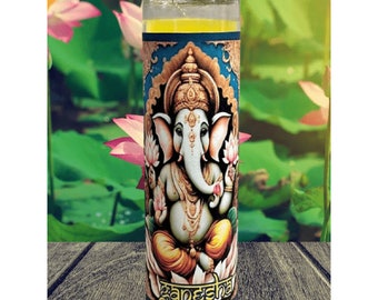 Ganesha Fixed Deity Candle | Blessings, Prosperity, Removing Obstacles, Meditation