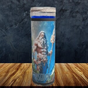 Poseidon Candle  | For Inner Strength, Hidden Potentials, Powerful Rituals