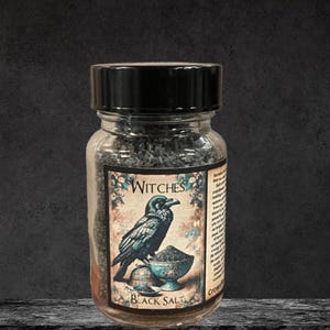Witches Black Salt | Magickal Salt for Spiritual Protection and Witchcraft Rituals