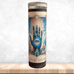 Psychic Visions Divination Candle | Magick , Omens, Self-Reflection, Mystical Candle