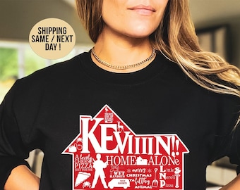 Kevin Home Alone Sweatshirt,Kevin McAllister Shirts,90s Home Alone Shirt, Merry Ya Filthy Animal,Little Nero's Pizza Shirt