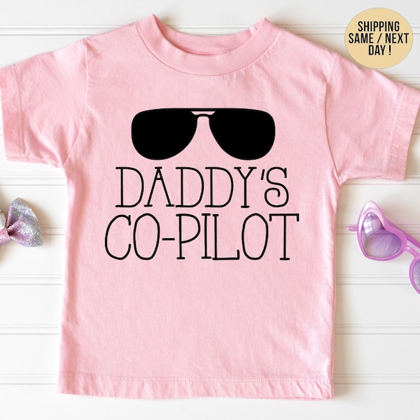 Daddy's Co-Pilot Shirt, CoPilot Toddler Shirt, Airplane Onesie, Aviator Onesie, Pilot Onesie, Baby Shower Onesie