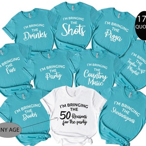 Custom I&#39;m Bringing The Birthday Party Tshirts,174 Quotes For Birthday Cruise Shirts, 30th 40th 50th 60th 70th Birthday Tees For Men Women