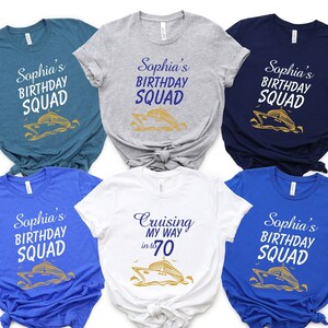 Custom Cruise Birthday Shirt: Personalized Birthday Crew T-Shirt