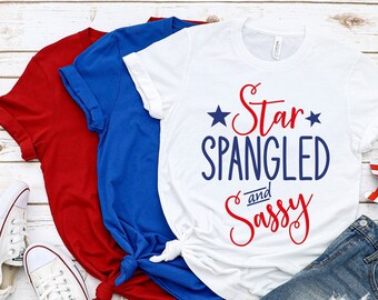 Star Spangled Sassy Shirt: 4th of July Family Matching