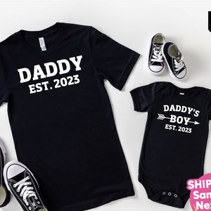 Daddy And Daddy&#39;s Girl Daddy’s Boy Shirt, Father Daughter Matching Shirts, Daddy and Son Matching Shirts, Cool Matching For Dad and Kid