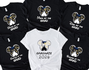 Disney Family Graduation Shirts,Personalized Graduation Family Shirts,Custom Disney Graduation Tee,Graduate Disney Shirt,Grad And Family Tee