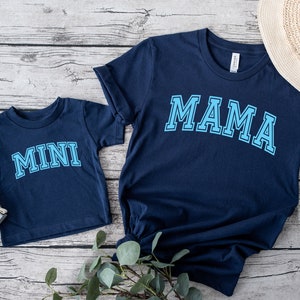 Mama Mini Matching Shirt, Retro Mama Shirt, Retro Mini Shirt, Retro Mama Mini Shirt, Mom And Son Shirt, Mommy and Daughter Matching Shirts