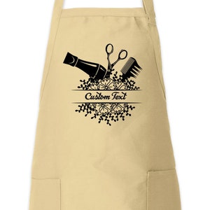 Custom Hair Stylist Apron, Custom Hairdresser Aprons,Personalized Beauty Salon Apron, Custom Name Barber Apron