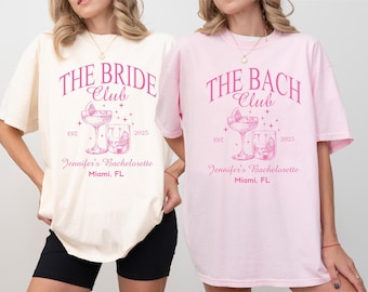 Custom Comfort Colors Bachelorette Party T-Shirts: Nashville Bach Club