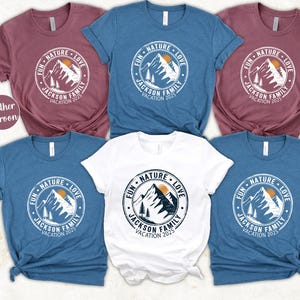 Custom Family Vacation Shirts, Personalized Family matching Shirt, Hideaway Mountain Shirt, Hiking Tee, Camping Trip Tee, Mountain Shirt