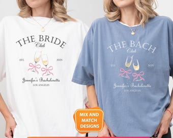 Bach Club Bachelorette Party Shirts: Comfort Colors Social Club Tee