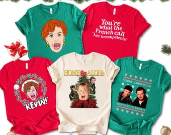 Sweat-shirt Vintage Années 90 Home Alone 2 - Kevin McCallister - Taille S - Gris