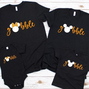 Disney Thanksgiving Family Shirt, Mickey Gobble Shirt, Thanksgiving Shirt, Family Vacation Thanksgiving Shirt, Disney Gobble Shirt image 4