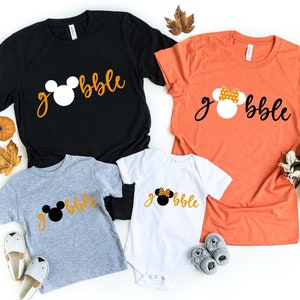 Disney Thanksgiving Family Shirt, Mickey Gobble Shirt, Thanksgiving Shirt, Family Vacation Thanksgiving Shirt, Disney Gobble Shirt image 1