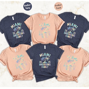 Personalized Family Beach Vacation Shirt, Family Name, Family Matching T Shirts, Customized Family Trip T Shirt, Family Beach Trip