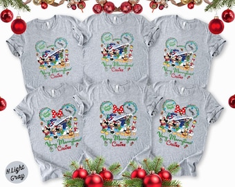 Christmas Cruise Shirt 2026, Custom Name Disney Cruise Family Holiday Tee