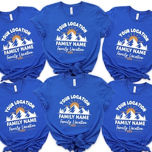 Family Vacation 2025 T-Shirts, Family Vacay Mountain Memories, Family Mountain Trip Vacation Shirts, Matching Family, Camping Tees 2025