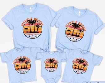 Myrtle Beach Family Vacation 2025 T-Shirt: Matching Coastal Trip Tees