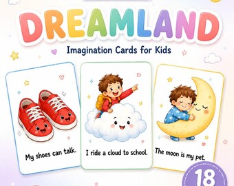 Kids' Imagination Prompt Cards: Storytelling & Creative Play (PDF Download)