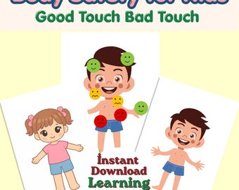 Body Safety Kids Game Printable Good Touch Bad Touch Activity