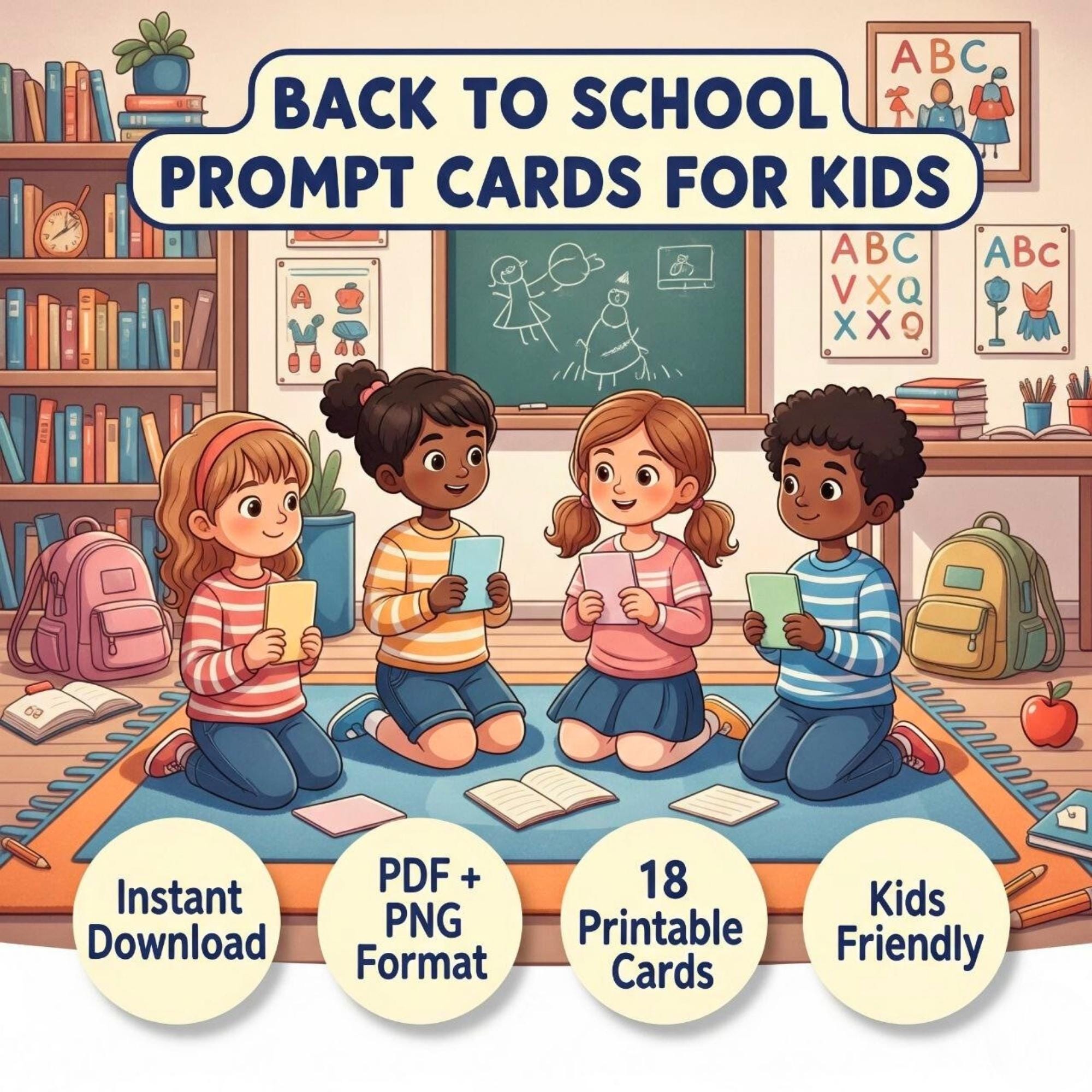Back to School Routine Cards: Visual Checklist for Kids (PDF + PNG ...