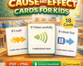 Cause and Effect Cards for Kids