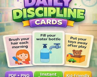 Daily Routine Flashcards for Kids: Positive Discipline Cards (PDF Download)
