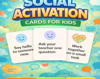 Social Activation Cards for Kids | Printable Social Skills Activities