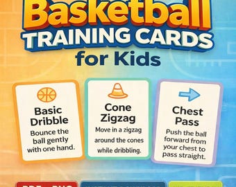 Kids Basketball Training Cards – Printable Sports Drills