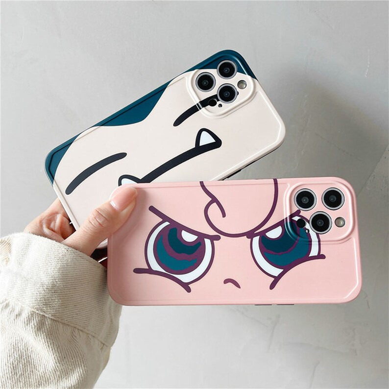 Couple and cute Phone Case, Pokemon Phone Case For iPhone 14 13 12 Pro Max Mini 11 Pro Max X/Xs Max 