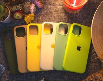 Green Phone Case,Phone case for kids,Custom Colors Silicone Phone case, Phone Case For iPhone 15 14 13 12 Pro Max Mini Pro Max X/Xs Max