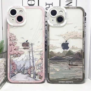 Japanese Street Landscape Phone case,Custom Anime Phone case, Anime Phone Case For iPhone 15 14 13 12 Pro Max Mini Pro Max X/Xs Max