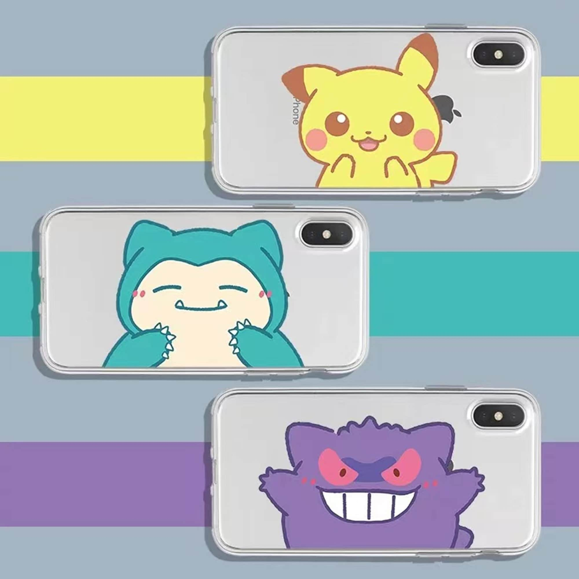 For Samsung Galaxy Z Flip 5/ 4/ 3 Pokemon Pattern Hard Case Cover Pikachu  Gengar