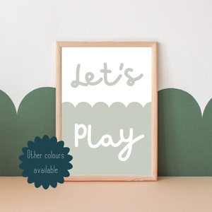 Let's play print. Colourful playroom art for kids (print only)