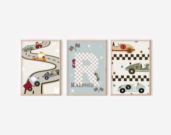 Car and transport set of prints, perfect for a playroom, nursery or bedroom (prints only)