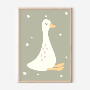 Set of Girls Dusty Pink and Sage Green Gallery Wall Prints for a Girls ...