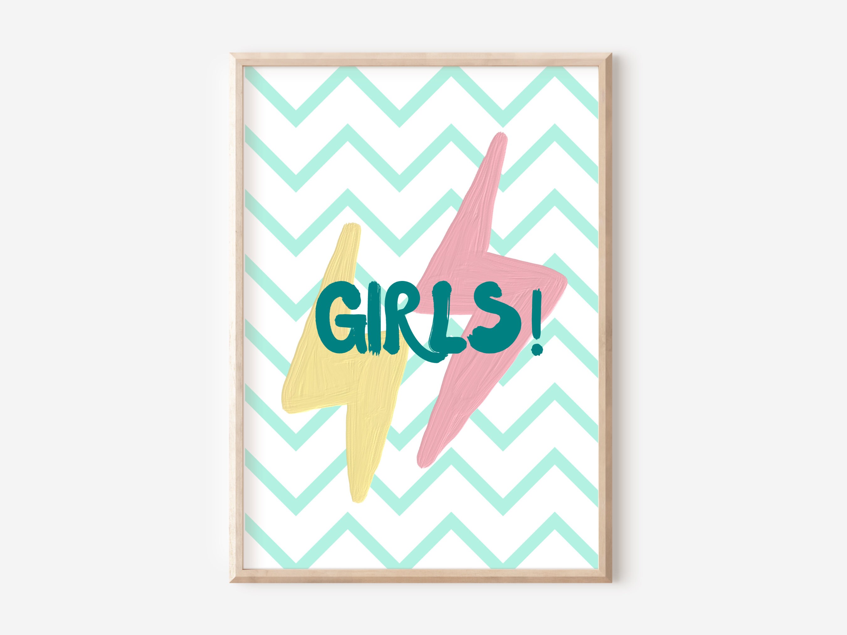 Set of Teen and Tween Girls Room Prints. Flower Power and Positivity