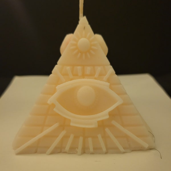 Pyramid All-Seeing Eye Candle