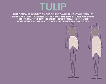 Ligne droite Tulipe - Jupe personnalisée