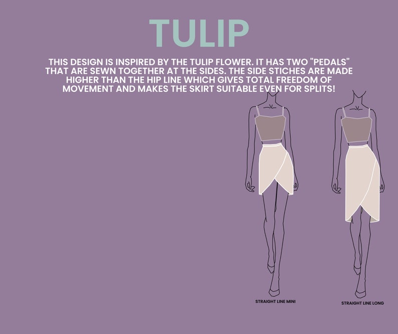 Tulip Straight line Custom Skirt image 1