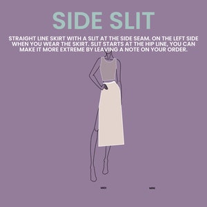 Side Slit Custom Skirt image 1