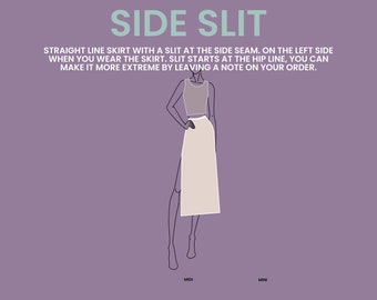 Side Slit - Custom Skirt