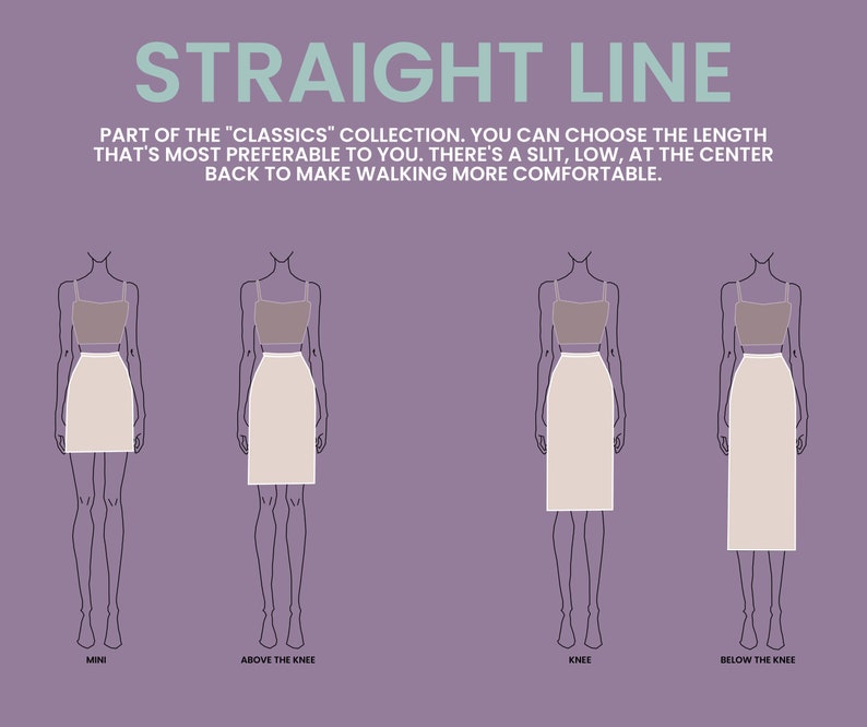 Straight Line Custom Skirt zdjęcie 1