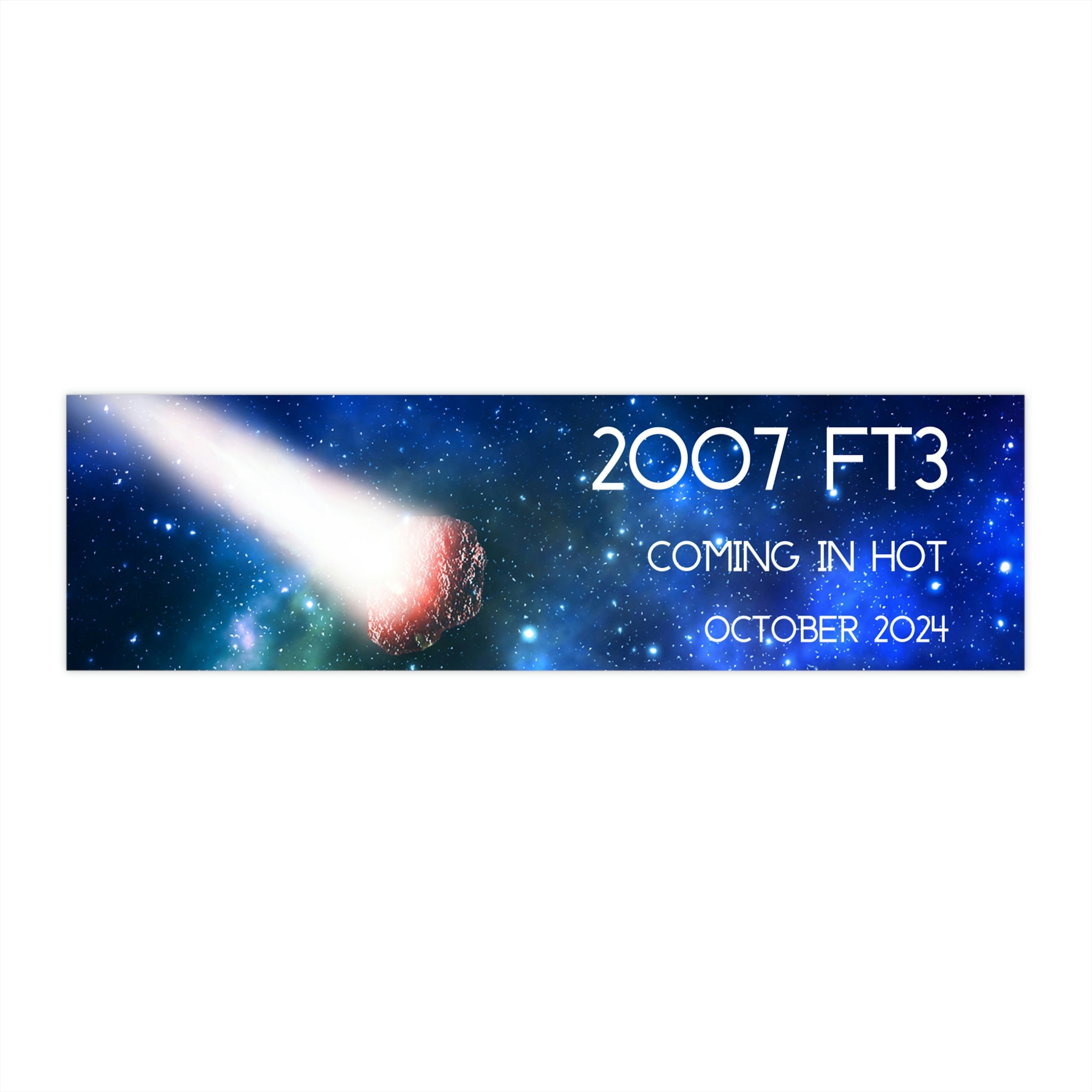 Giant Asteroid 2024 Vinyl Bumper Sticker Asteroid 2024 Bumper Etsy